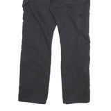 DICKIES Mens Cotton Blend Black Regular Straight Trousers W32 L30 Workwear Zip