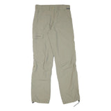 SCHOFFEL Womens Regular Beige Polyester Blend Trousers W28 L30 Outdoor Zip Cargo