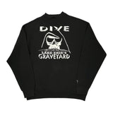 Lake Erie'S Graveyard Fruit Of The Loom Graphic Sweatshirt - XL Black Cotton Blend