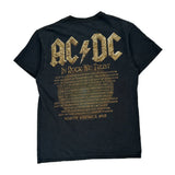 Rock Or Bust 2015 Ac/Dc Band T-Shirt - Medium Black Cotton