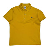 Lacoste Slim Fit Polo Shirt - Small Yellow Cotton