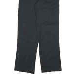 DICKIES Mens Cotton Blend Black Regular Fit Straight Leg Trousers W32 L32