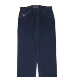 ENRICO COVERI Mens Jeans Blue Regular Straight Denim Dark W28 L33 Button Cotton