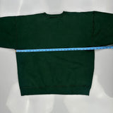 90S Blank Russell Athletic Sweatshirt - XL Green Cotton