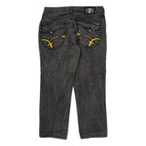 Laguna Beach Contrast Stitch Jeans - 38W 25L Gray Cotton