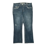 Hydraulic Boot Cut Jeans - 38W UK 16 Blue Cotton