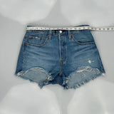 Levis Denim Shorts - 30W UK 10 Blue Cotton