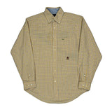 Tommy Hilfiger Checked Shirt - Small Yellow Cotton