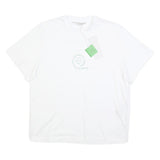 STELLA MCCARTNEY Womens White Organic Cotton Blend Graphic T-Shirt XS Short