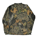Mossy Oak Camo Long Sleeve T-Shirt - Large Khaki Cotton