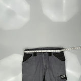 Dickies Cargo Trousers - 36W 34L Grey Cotton