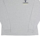 CHAMPION Mens Grey Trine Thunder Graphic Long Sleeve Crew Neck XL Cotton T-Shirt