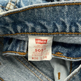 Levis 505 Jeans - 34W 34L Light Wash Cotton
