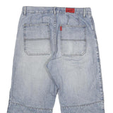 SVT Mens Shorts Blue Casual Denim L W30 Cotton Blend Comfortable Relaxed Fit