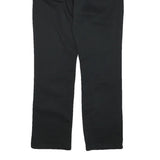WRANGLER Mens Black Cotton Blend Regular Straight Trousers W28 L27 Classic Zip