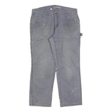 CARHARTT Womens Cotton Blend Grey Relaxed Straight Leg Trousers W34 L28 Workwear