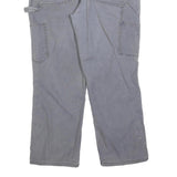 CARHARTT Womens Cotton Blend Grey Relaxed Straight Leg Trousers W34 L28 Workwear