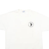 HANES Mens White Feet Meet Graphic T-Shirt L Short Sleeve Crew Neck Vintage