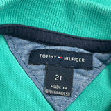 Age 2 Tommy Hilfiger Polo Shirt - 2XS Green Cotton