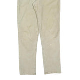 CALVIN KLEIN Mens Cotton Blend Beige Slim Straight Trousers W31 L32 Casual Wear