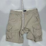 Polo By Ralph Lauren Cargo Shorts - 35W 9L Beige Cotton