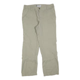 COLUMBIA Womens Regular Beige Zip Closure Trousers W34 L30 Outdoor Casual
