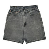 Levis Denim Shorts - 30W 10L Grey Cotton
