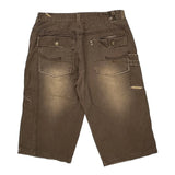 Raiders Baggy Carpenter Shorts - 38W 15L Brown Cotton