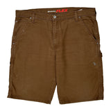 Dickies Carpenter Shorts - 40W 10L Brown Cotton Blend