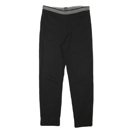 CARLA FERRONI Womens Polyester Blend Black Slim Tapered Trousers W28 L25 Stylish