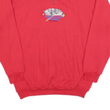TOP SPIRIT Womens Red 1/4 Zip L Diavolezza Bernina Pontresina Sweatshirt