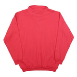 TOP SPIRIT Womens Red 1/4 Zip L Diavolezza Bernina Pontresina Sweatshirt