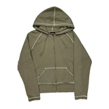 Harley Davidson Hoodie - Large Khaki Cotton