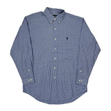 Ralph Lauren Checked Shirt - Medium Blue Cotton