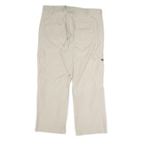 BIAGGINI Mens Relaxed Beige Cargo Trousers W38 L28 Zip Polyester Blend