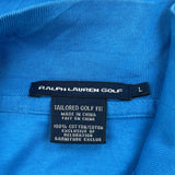 Ralph Lauren 1/4 Zip - Large Blue Cotton