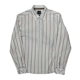 Armani Exchange Striped Shirt - Large Red Cotton