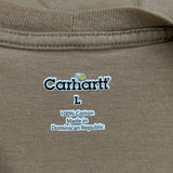 Carhartt T-Shirt - Large Brown Cotton