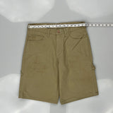 Dickies Carpenter Shorts - 31W 10L Khaki Cotton