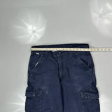 Carhartt Cargo Trousers - 34W 34L Blue Cotton