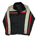 Tommy Hilfiger Striped Ski Jacket - Small Gray Polyester