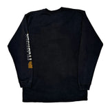 Carhartt Spellout Long Sleeve T-Shirt - Large Black Cotton