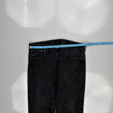 501 Levis Jeans - 36W 30L Black Cotton