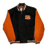 Cincinnati Bengals Nfl Football Varsity Jacket - 2XL Black Suede