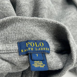 Age 7 Polo By Ralph Lauren 1/4 Zip - XS Gray Cotton