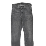 LEVI'S 505 Womens Jeans Black Regular Straight Denim Medium W30 L34 Classic Fit
