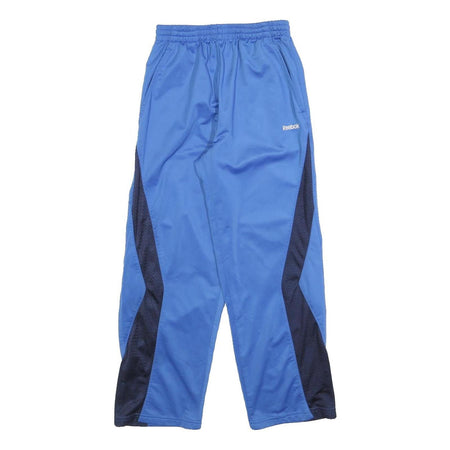 REEBOK Boys Joggers Blue & Navy Regular Tapered L W24 L26 Slim Fit Sportswear
