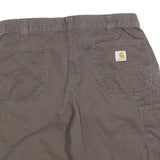 CARHARTT Mens Shorts Brown Casual L W36 Workwear Cotton Blend Durable