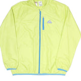 ADIDAS Mens Yellow & Blue Hooded Zip Jacket S Polyester Blend Sports Casual