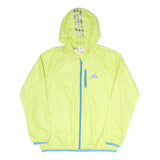 ADIDAS Mens Yellow & Blue Hooded Zip Jacket S Polyester Blend Sports Casual